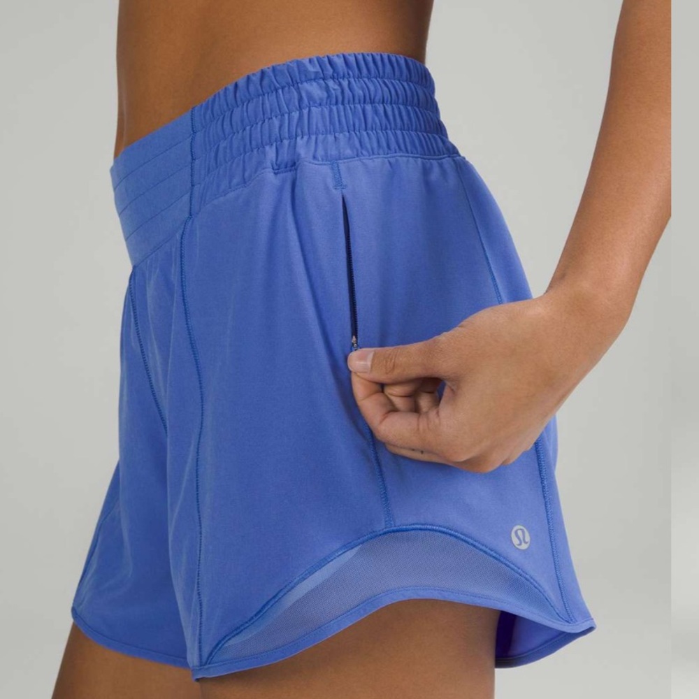 Lululemon Hotty Hot High-Rise Lined Short 4" Wild Indigo